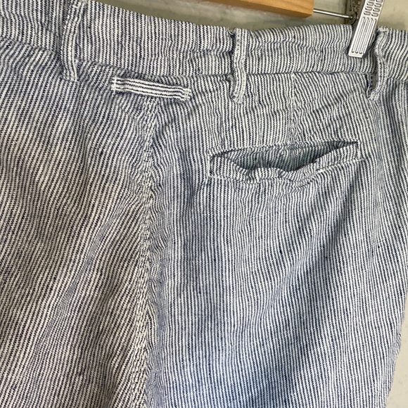 Onia Linen Striped Bermuda Shorts - Picture 3 of 7